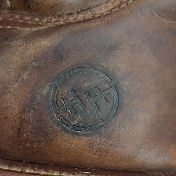 HH Double H Brown Leather Cowboy Boots Western Boots Size 14D - Picture 2 of 15